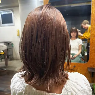 ミディアム レイヤー/ショート /服部ルミナ🦋のヘアスタイル