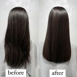 ロング 髪質改善イノアカラー 富澤ショウタのヘアスタイル