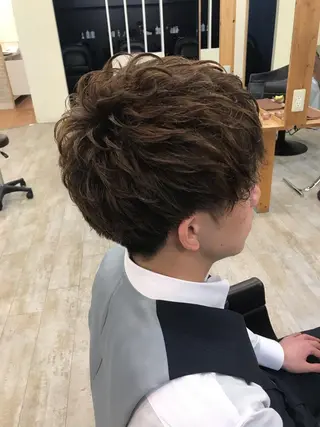 ショート パーマ メンズ Rayt hair レイトヘアーのヘアスタイル
