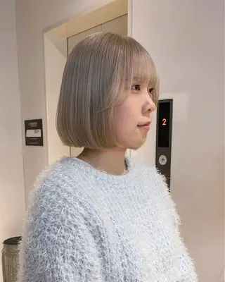 ショート カラー かわい りほのヘアスタイル