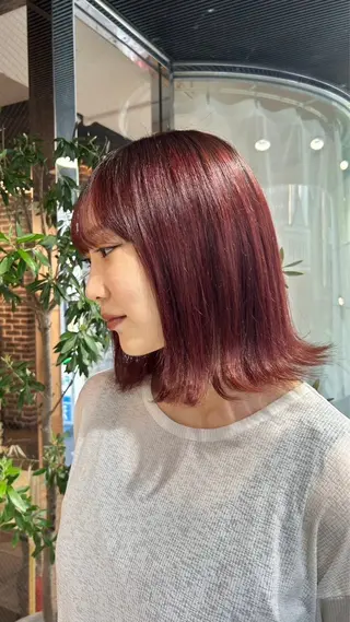 ショート カラー まつげ/ハイトーン AYAKA🌙のヘアスタイル
