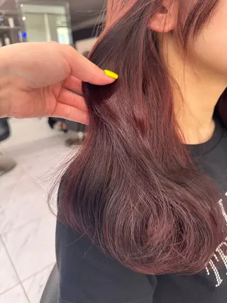 セミロング カラー パーマ ヘアアレンジ メンズ キッズ 韓国系🇰🇷🩶 艶暗髪/MEIのヘアスタイル