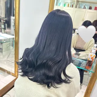 ロング カラー ヘアアレンジ 透明感カラー 古山 結季🌙🖤のヘアスタイル
