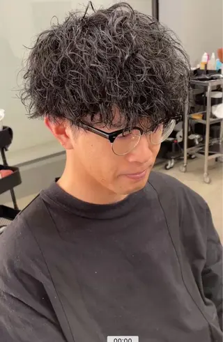 ショート パーマ メンズ メンズ専門サロン wokeのヘアスタイル