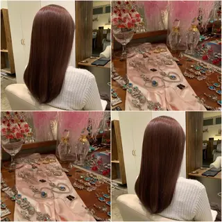 ロング カラー 【完全個室】髪質改善 暖色カラー/山崎唯奈のヘアスタイル