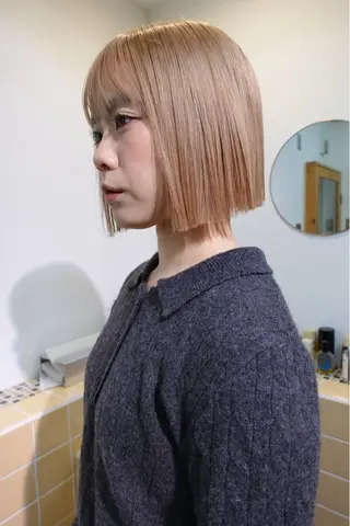 ミディアム カラー sakura🌸 レイヤー/韓国ヘアのヘアスタイル