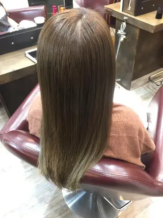 ロング カラー 小顔/似合わせカット 杉山莉菜のヘアスタイル