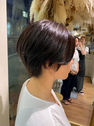 ショート カラー 透明感カラー/韓国 ヘア🩶yuri🩵のヘアスタイル