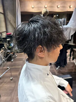 ショート パーマ メンズ メンズ/佐藤 恒輝のヘアスタイル