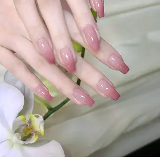 ネイル 🍑長さだし ワンホン💅モモコのネイルデザイン
