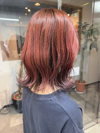 セミロング 髪質改善&ストレート ✂︎鈴木青樹のヘアスタイル