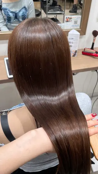 ロング ルナ🫐縮毛矯正 🫐髪質改善のヘアスタイル
