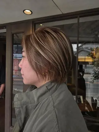 ショート カラー 韓国好き🇰🇷 美容師MIKUのヘアスタイル