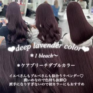 ロング カラー 💖似合わせカラー レイヤー💖縮毛矯正のヘアスタイル
