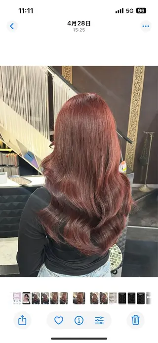 ロング カラー mizu kiのヘアスタイル