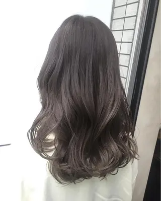 セミロング カラー 露木 啓介のヘアスタイル