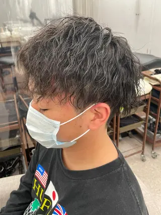 パーマ メンズ メンズスタイリスト✨ 助川龍哉のヘアスタイル