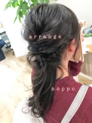 ヘアアレンジ NOPPO 和泉市 美容室/奥村 飛鳥のヘアスタイル