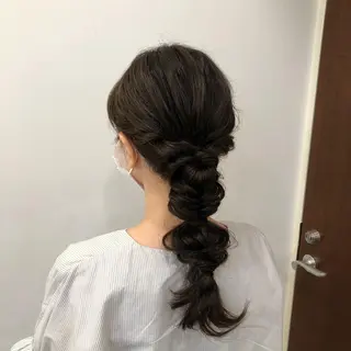 セミロング カラー ヘアアレンジ ロングレイヤー 🤍山内　飛鳥🤍のヘアスタイル