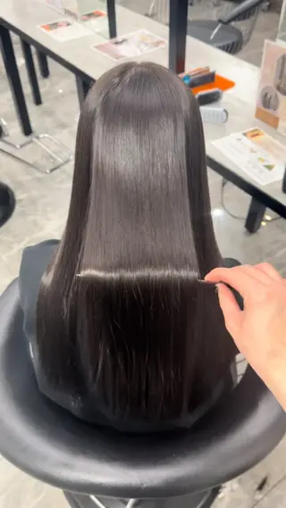 ロング りきと🦋河原町 縮毛矯正/艶カラーのヘアスタイル