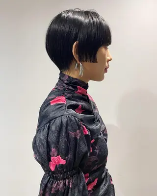 ショート カラー ヘアアレンジ 【姫カット】 ナカムラコウキのヘアスタイル