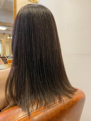 セミロング カラー liL  hair サトウリョウタのヘアスタイル