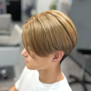 ショート カラー メンズ 吉田 聡一のヘアスタイル