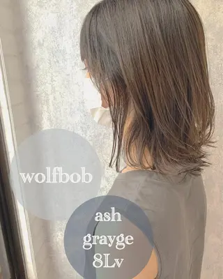 ミディアム カラー ヘアアレンジ Zina福岡天神🪞 髪質改善🪞レイヤーのヘアスタイル