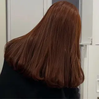 カラー しょうのともき ボブ／オレンジカラーのヘアスタイル