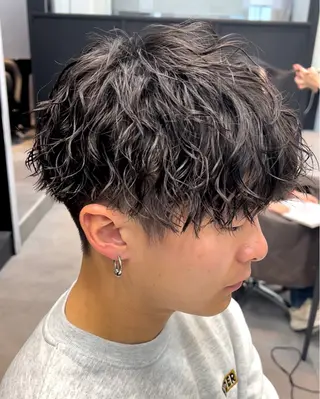 ショート パーマ メンズ 🦩パーマン🦩佐藤 航太のヘアスタイル