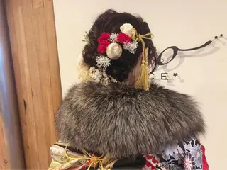 セミロング カラー ヘアアレンジ まつパ/まつエク Ci belleのマツエク・マツパデザイン