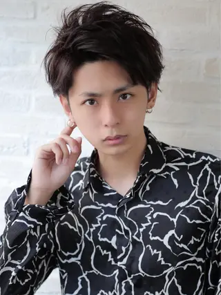 パーマ メンズ Soleria 田中慎一のヘアスタイル