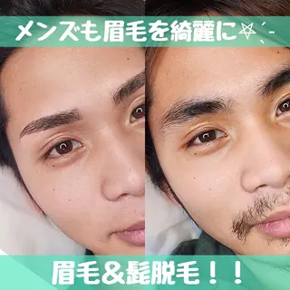 アイブロウ メンズ MOANA   Minakoのマツエク・マツパデザイン
