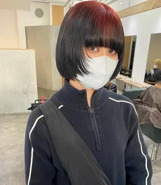 ショート カラー 森貴裕/ベージュ/ パーマ/オリーブのヘアスタイル