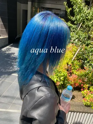 ミディアム カラー ブリーチカラー特化 U-topia小島のヘアスタイル