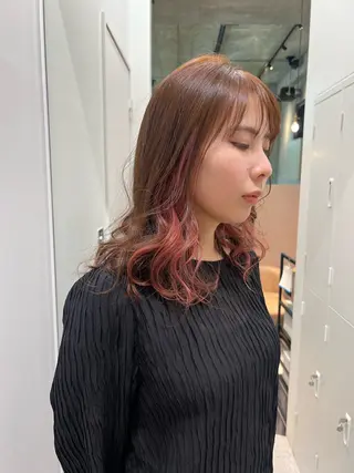 ミディアム カラー 佐藤カコ🎀艶髪/ アレンジ/レイヤーのヘアスタイル