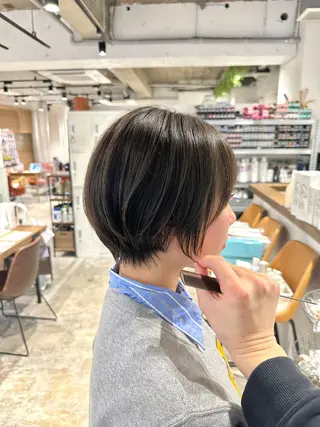 ショート ✨圧倒的満足度◎ 小顔美人ショート✨佃のヘアスタイル
