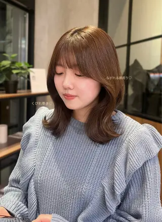 ミディアム yuuri🎀/大宮 /韓国ヘア/レイヤーのヘアスタイル