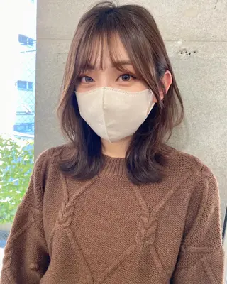 ミディアム カラー 似合わせレイヤー 🇰🇷荒木洋文のヘアスタイル