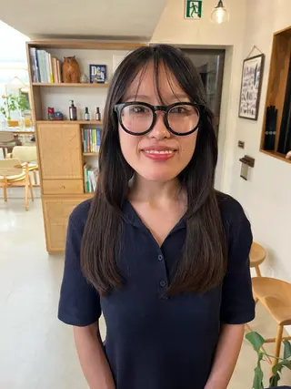 ロング 宇野澤 銘のヘアスタイル