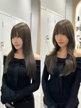 ロング 韓国ヘア、髪質改善 ✨平山大樹✨のヘアスタイル