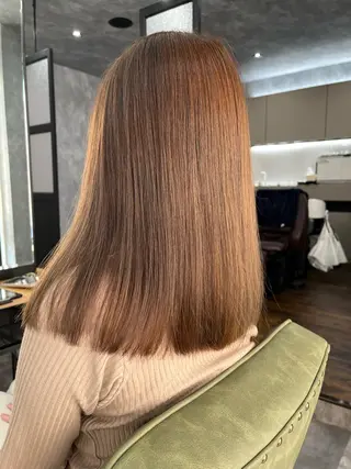 セミロング カラー 〜tiehair 小幡のヘアスタイル