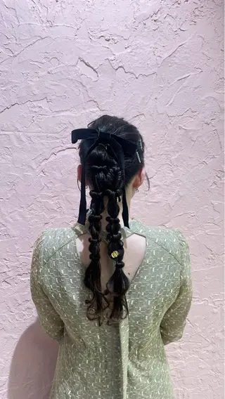 ヘアアレンジ オタク美容師☃️🩵 ヘアアレンジ/暗髪のヘアスタイル