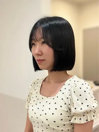 ショート 堤　葵生/透明感カラ ー/髪質改善縮毛矯正のヘアスタイル