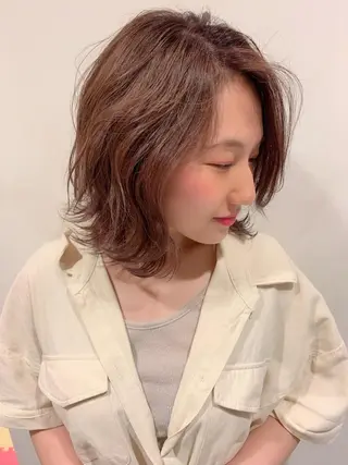 ショート カラー 美髪形成！色素改善！ 秋田　和輝のヘアスタイル