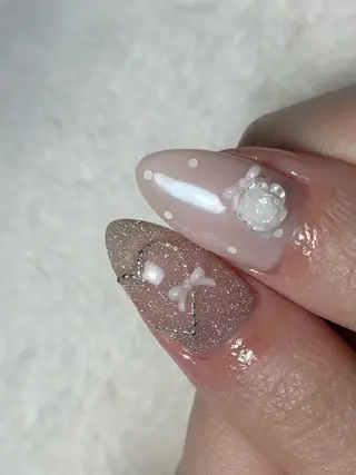 ネイル dimples yuki🎀 ꒷꒦♡のネイルデザイン