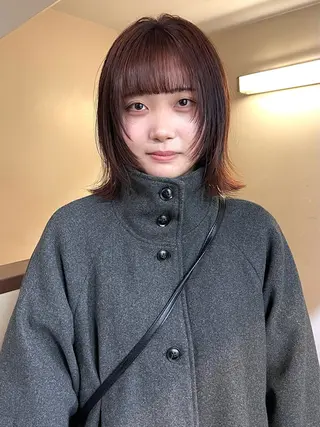 ミディアム 安部佑哉/ハイトーン /レイヤー/ブリーチのヘアスタイル