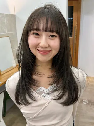 ロング カラー nana🫧池袋 レイヤーボブ/パーマのヘアスタイル