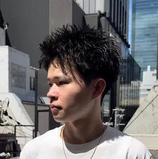 メンズ 岡田/メンズ特化/パ ーマ&ショートのプロのヘアスタイル