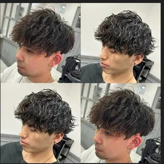 ショート カラー パーマ ヘアアレンジ メンズ 🔥メンズパーマ 特化 渡辺一翔のヘアスタイル